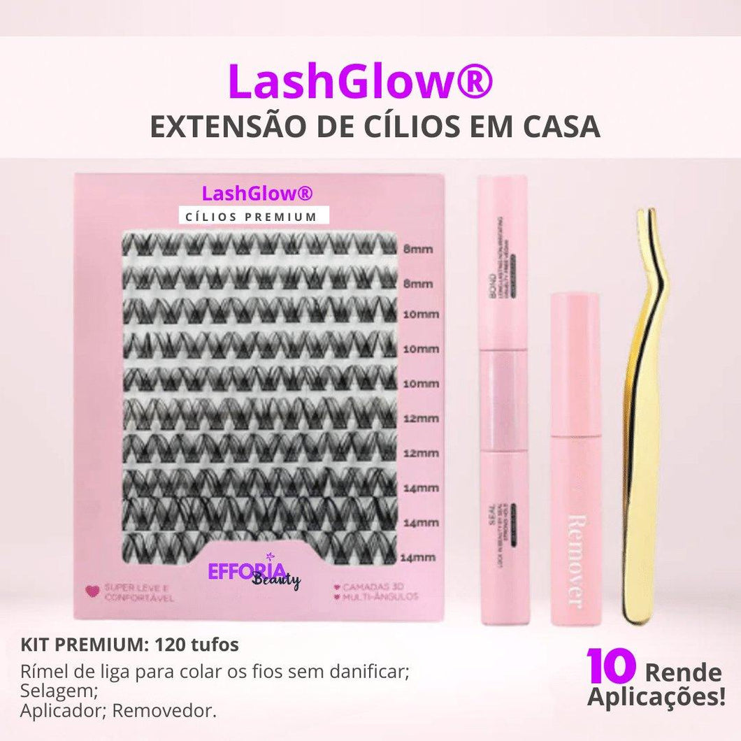 LashGlow® - Kit para extensão de cílios iniciante (50% OFF SÓ HOJE) - Efforia Beauty